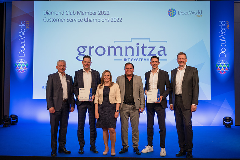 ikt Gromnitza nimmt Auszeichnung zum DocuWare Diamond Club Member 2022 entgegen